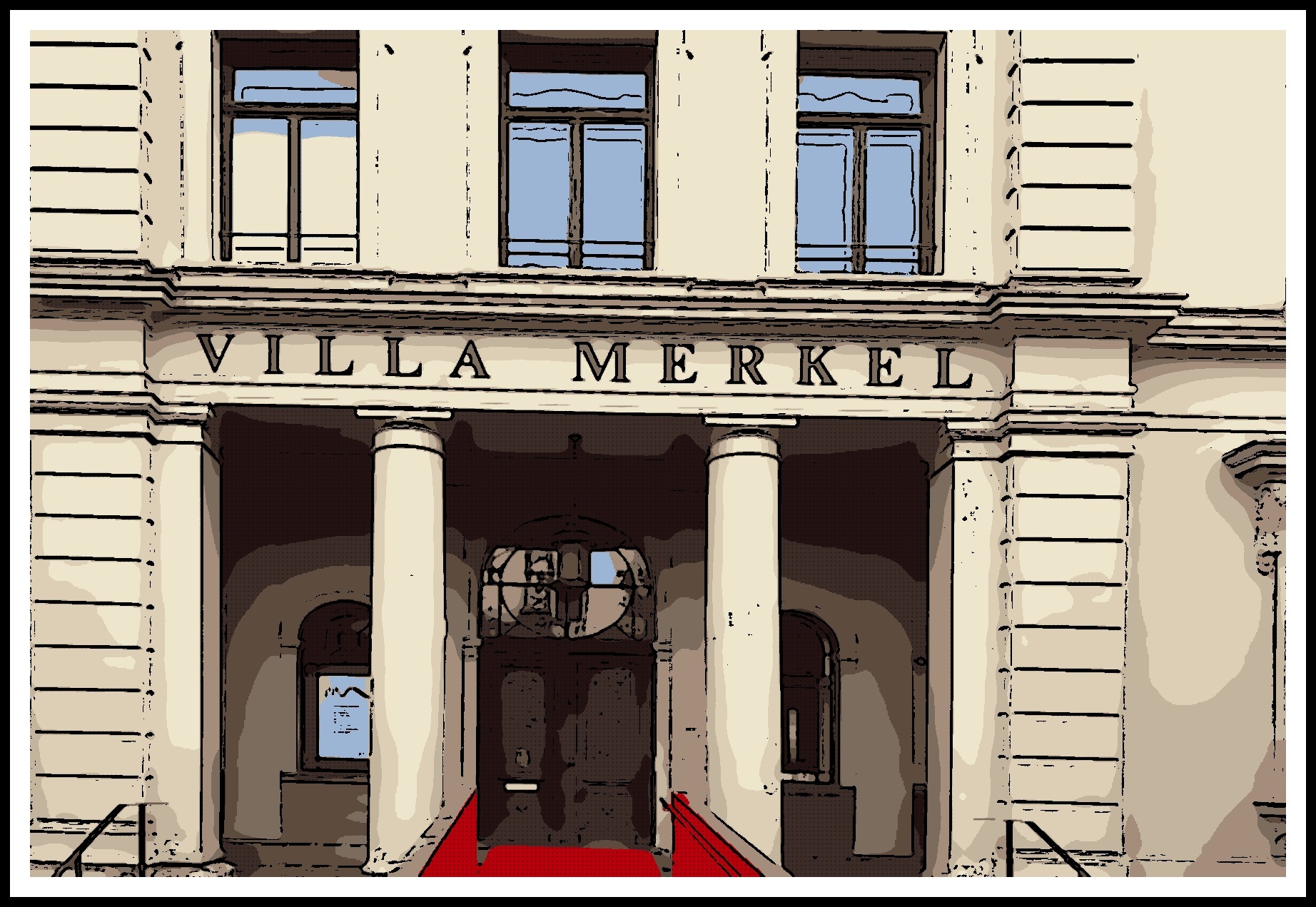 Eingang Villa Merkel